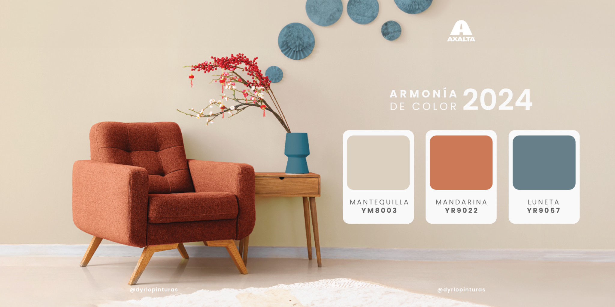Guía de color para interiores: La regla 60-30-10 - Dyrlo